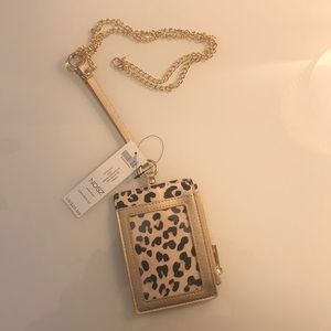 Leopard Print ID Lanyard